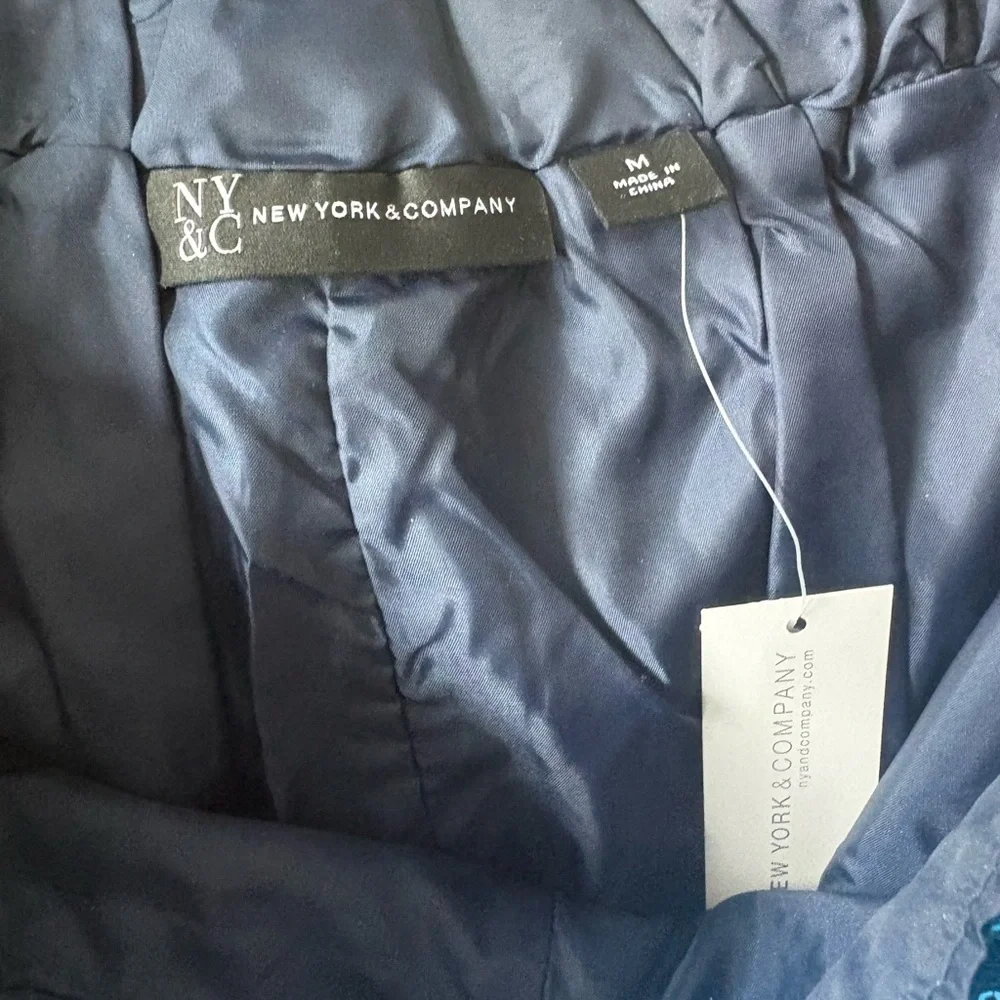 New York & Company | NWT | Vibrant Blue Sequin pants| sz M.